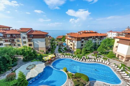 Large studio with sea-view in Garden of Eden, St. Vlas