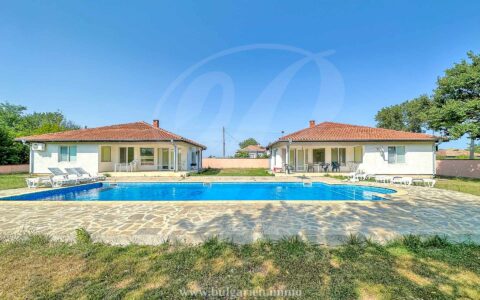 Two Charming Houses with Large Pool on Expansive Plot by Balchik